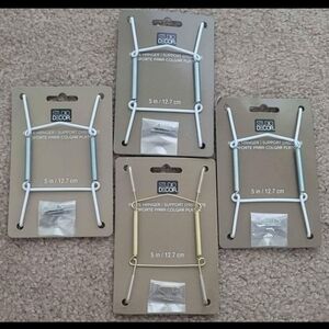 set of 4 decorative plate hangers